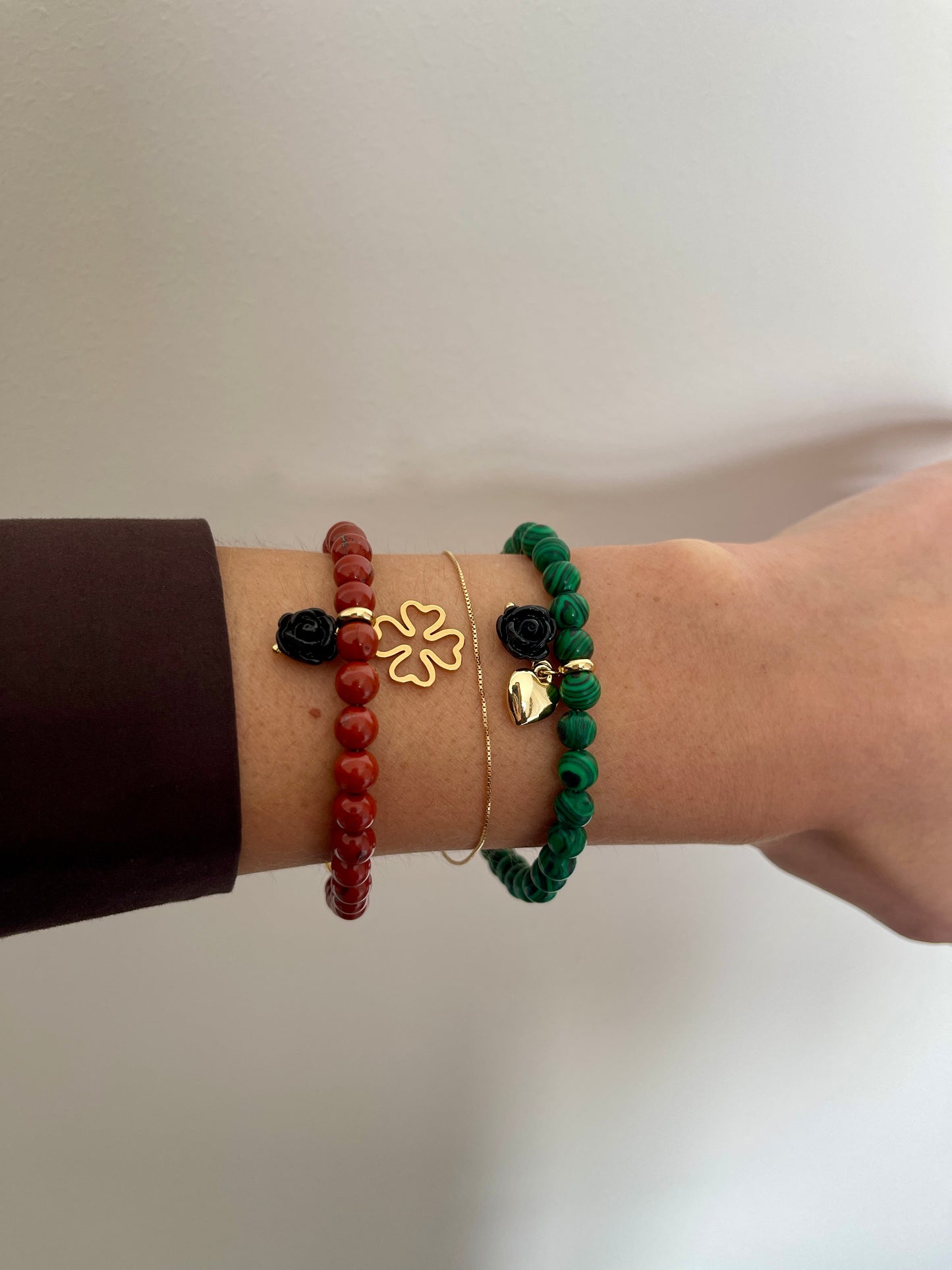 RED JASPER CHARMS Bracelet