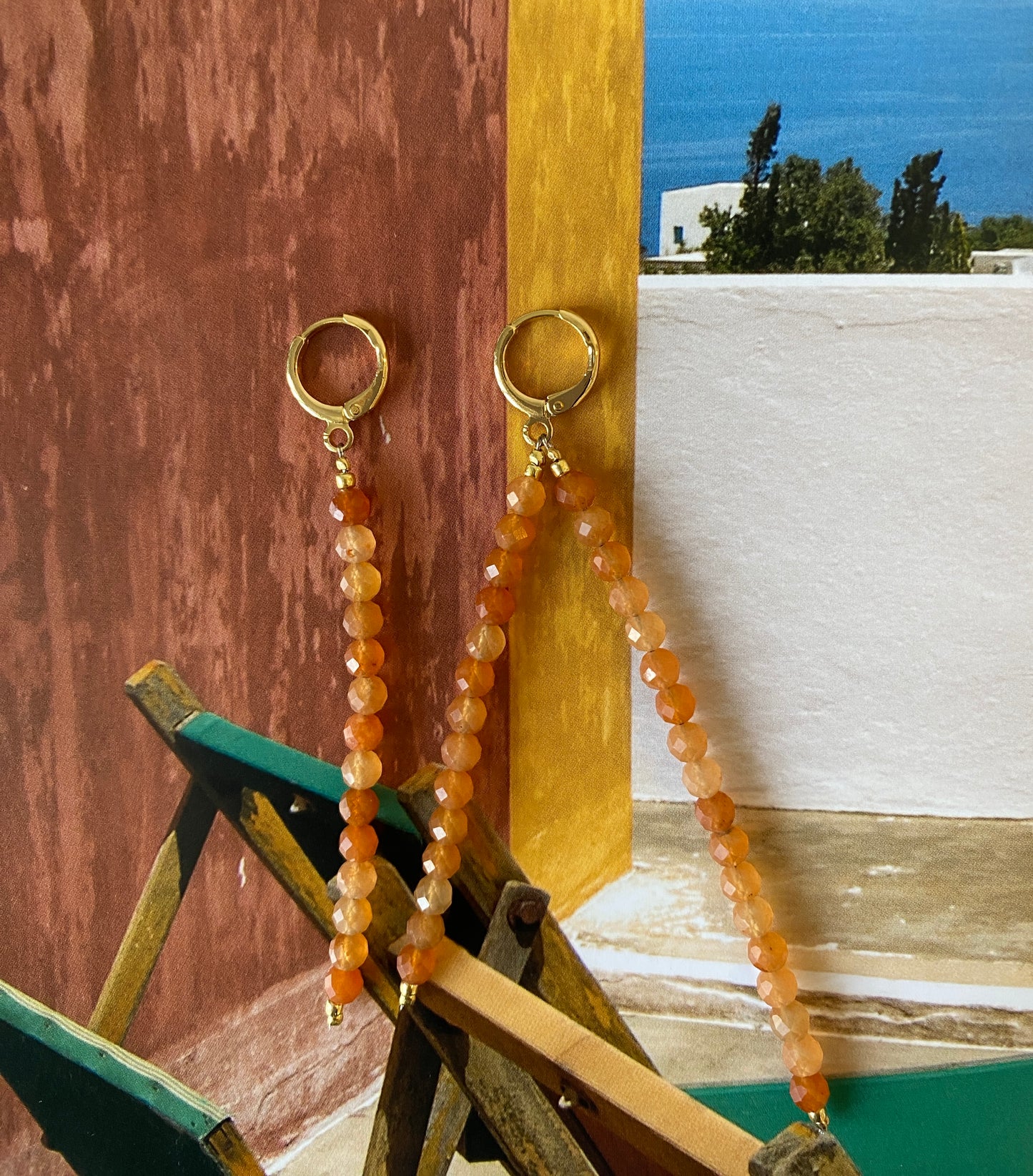 Earrings CARNELIAN GEMSTONE