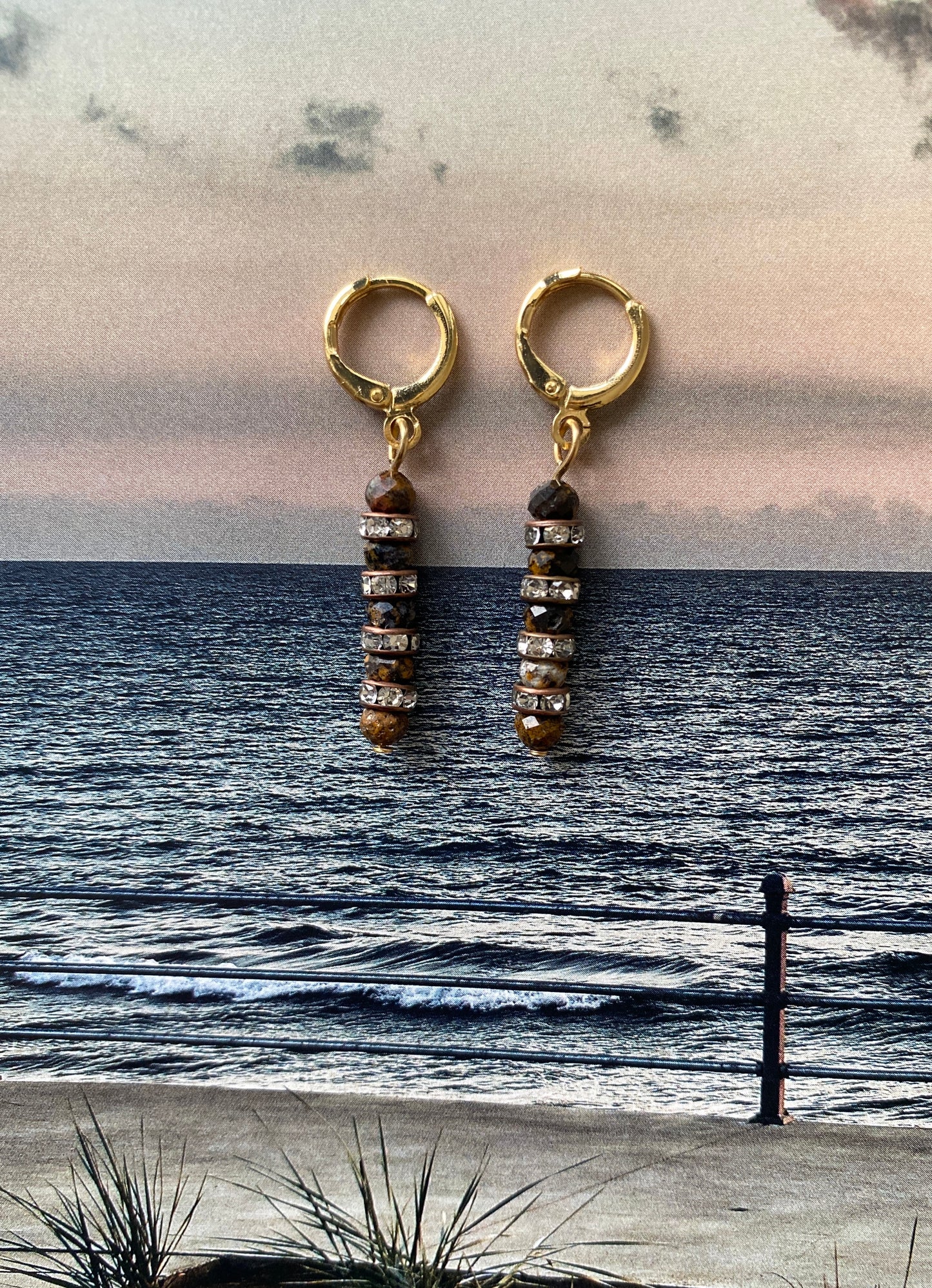 Earrings TIGER EYE
