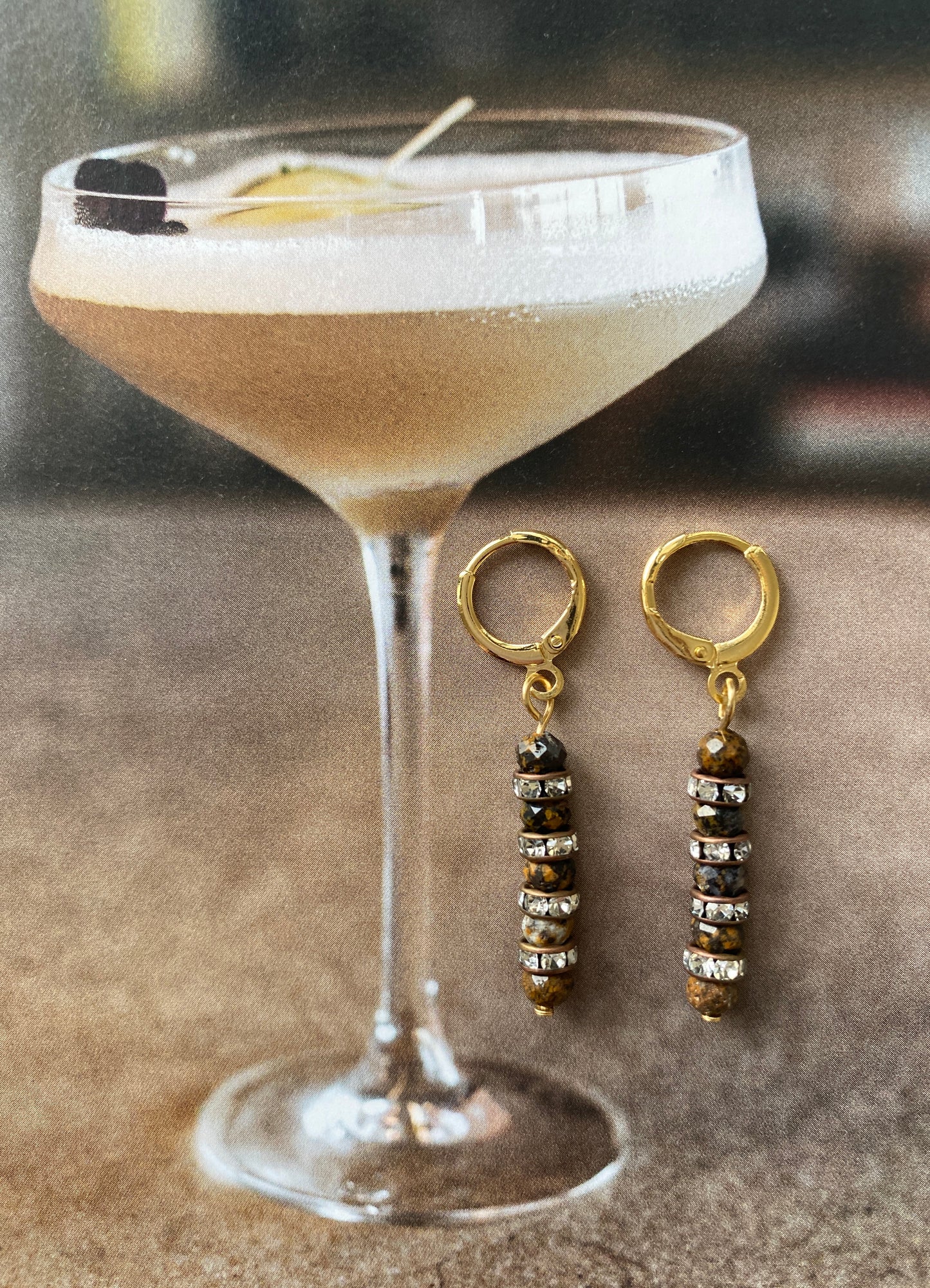 Earrings TIGER EYE