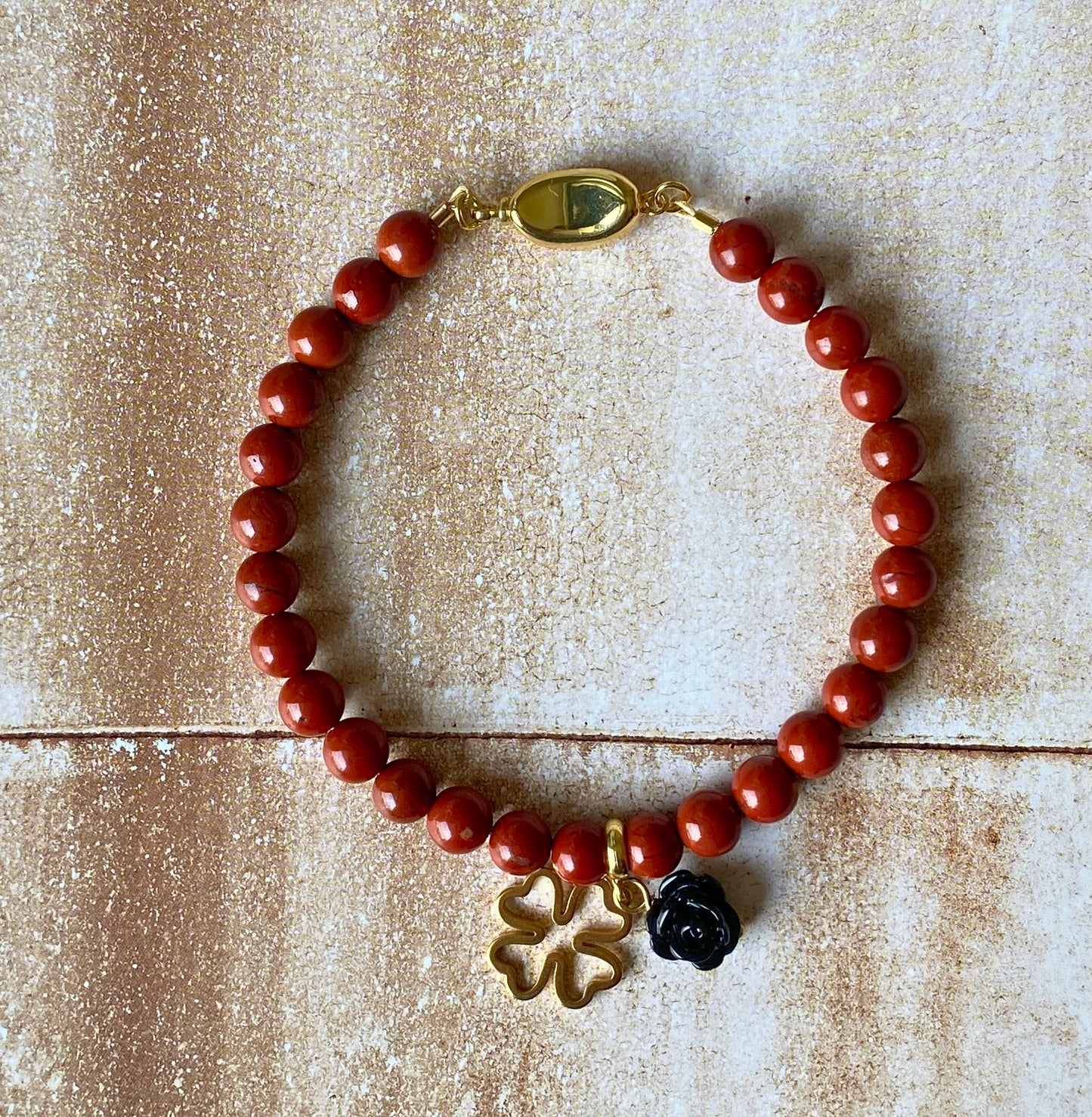 RED JASPER CHARMS Bracelet
