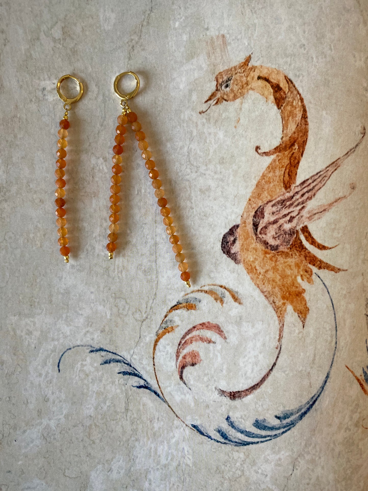 Earrings CARNELIAN GEMSTONE