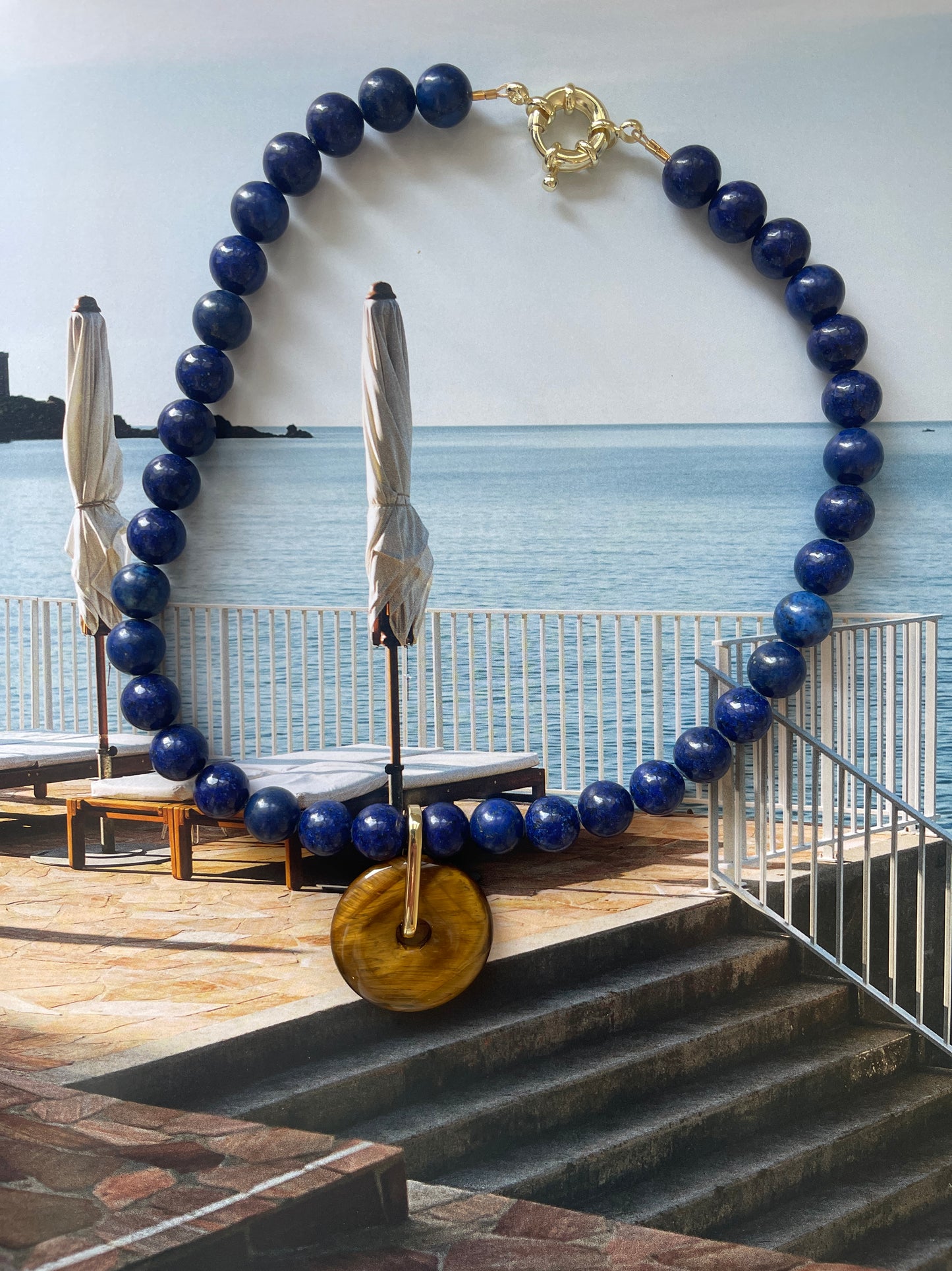 LAZULI TIGER EYE Necklace