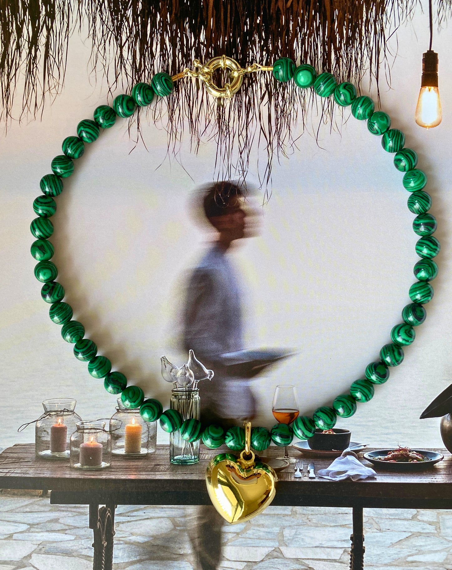 MALACHITE HEART Necklace