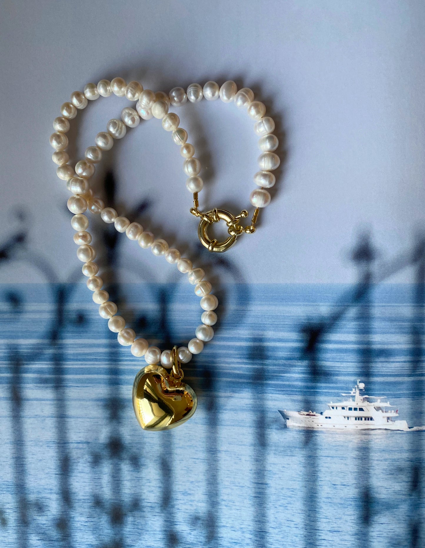 PEARL HEART Necklace