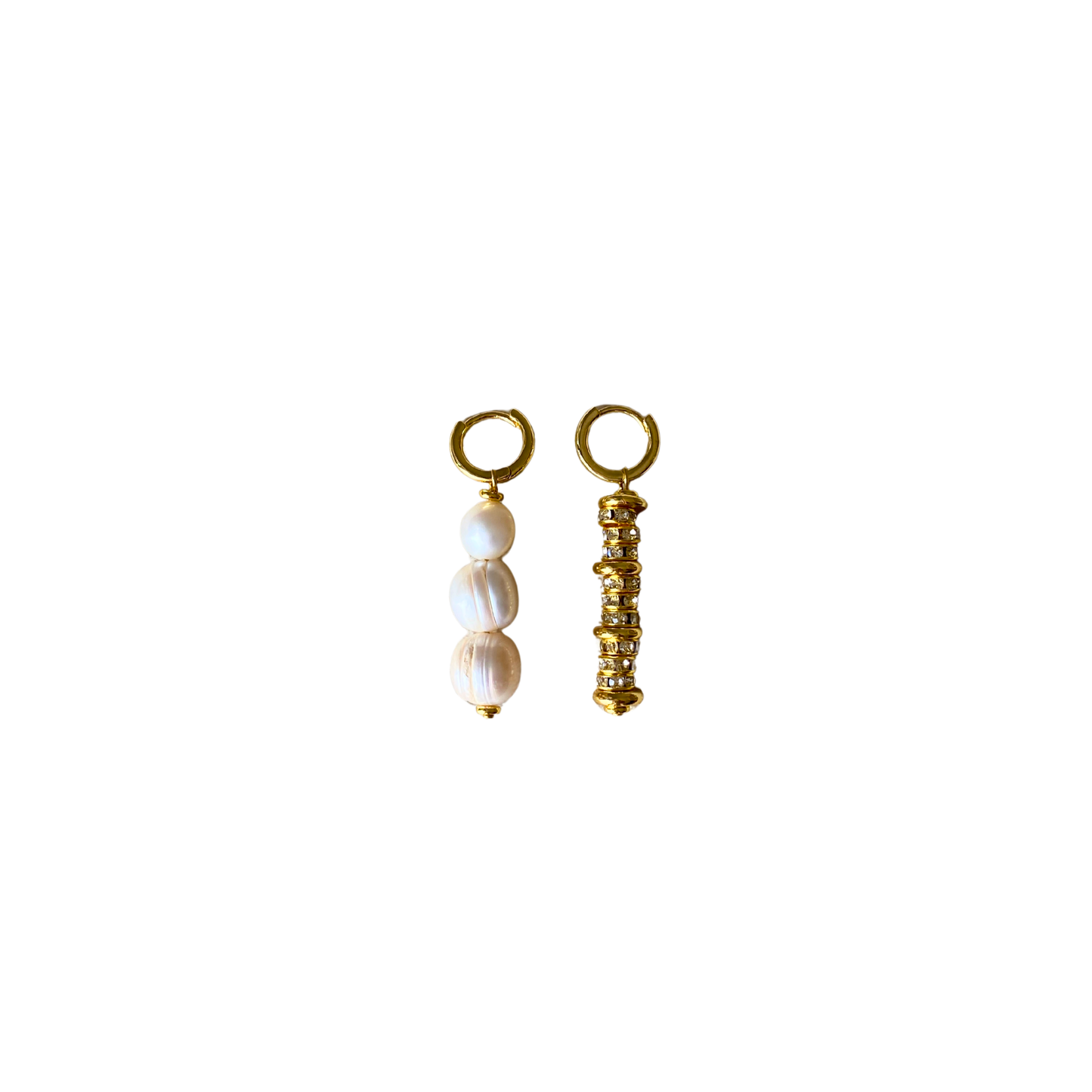 PEARLS & RHINESTONE Earrings