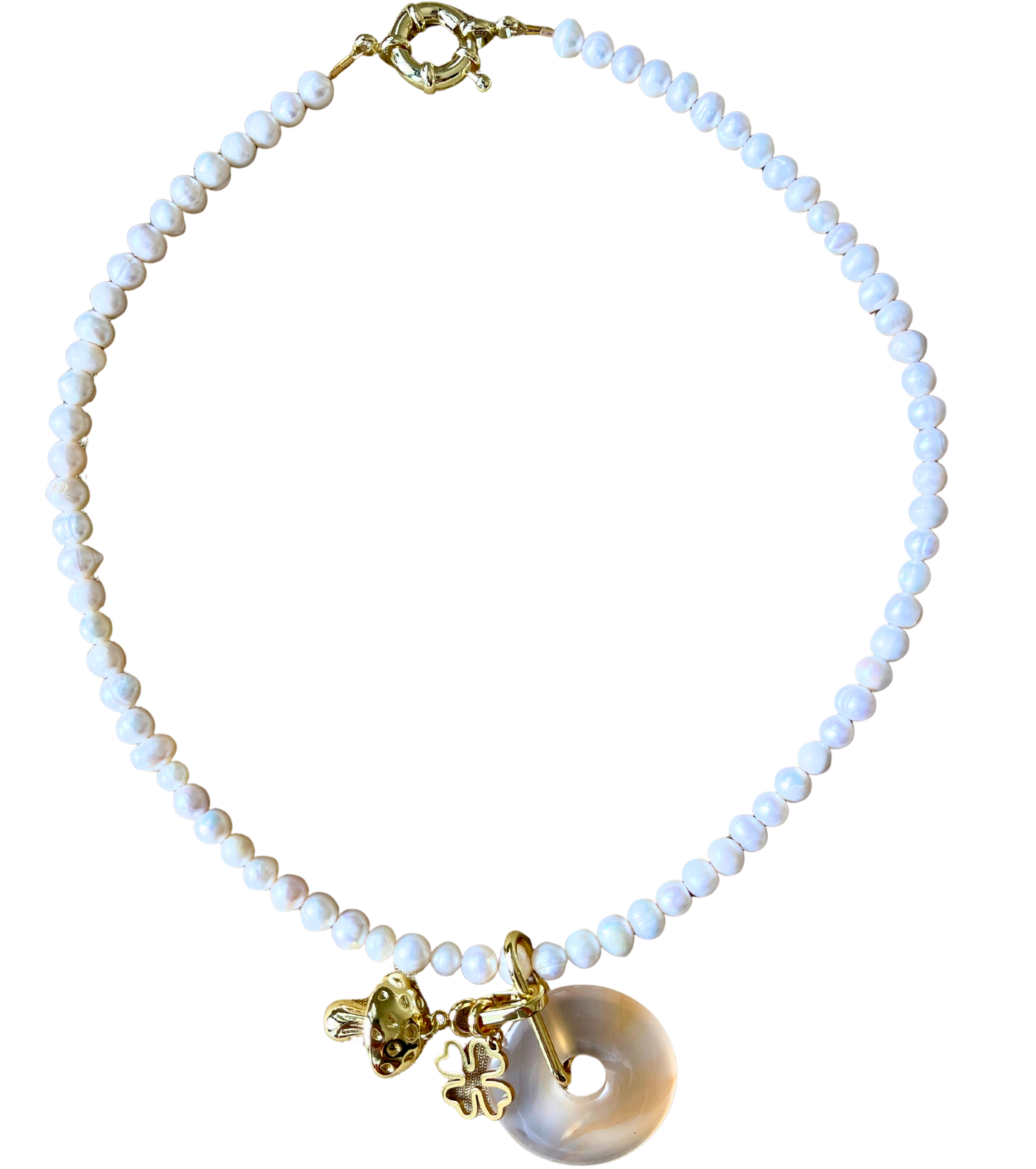 PEARL QUARTZ CHARMS Necklace