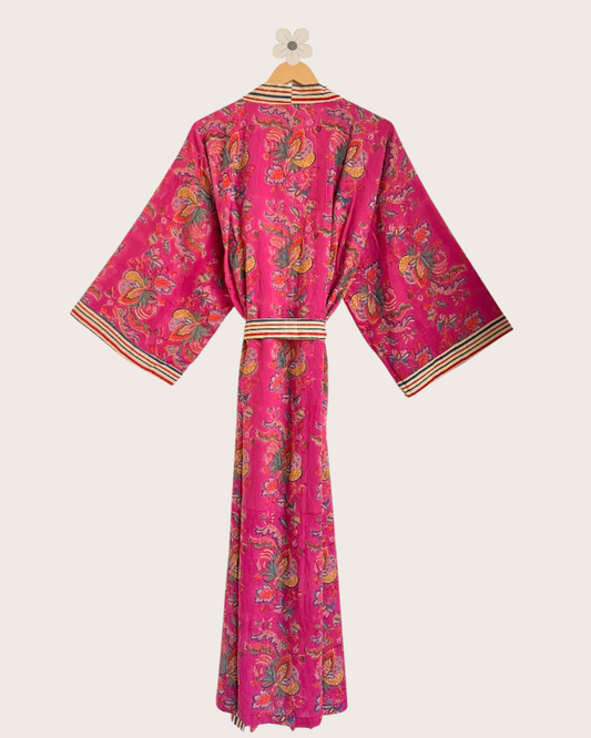 Kimono fuchsia FLORAL