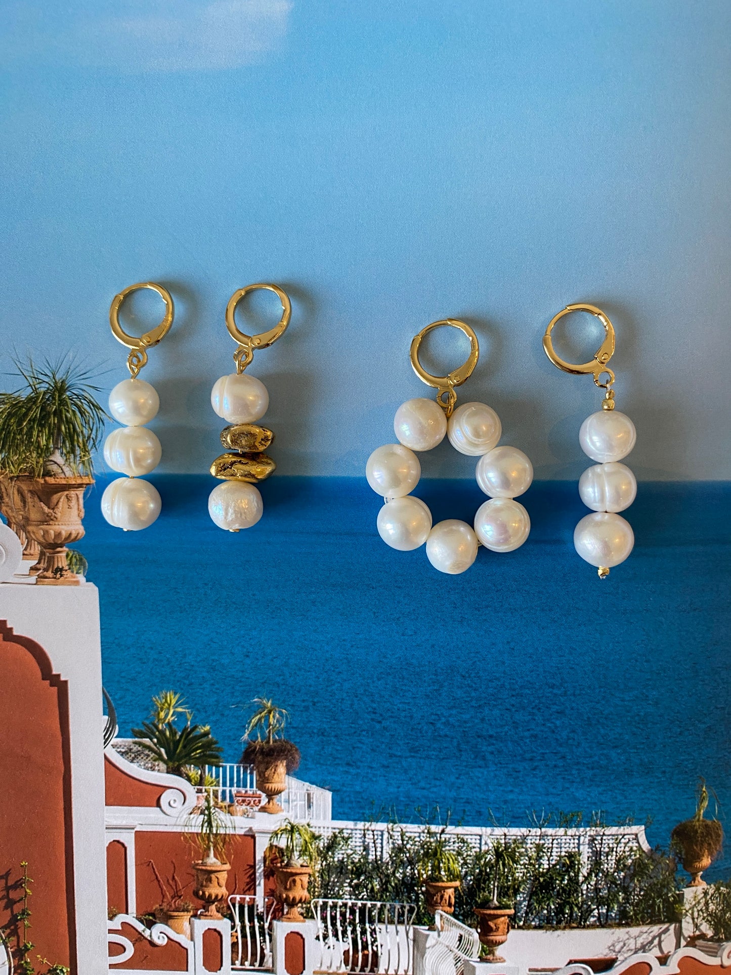 Earrings CHUNKY PEARLS