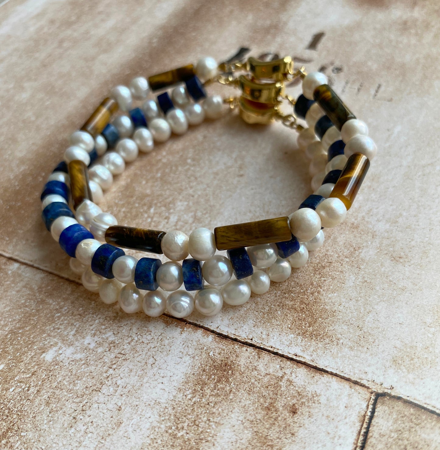 LAPIS & PEARL Bracelet