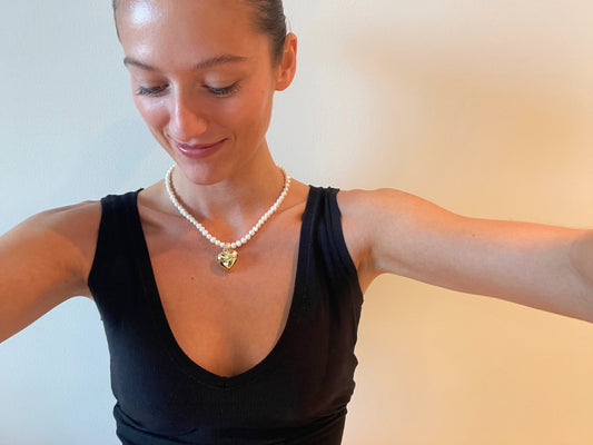 PEARL HEART Necklace