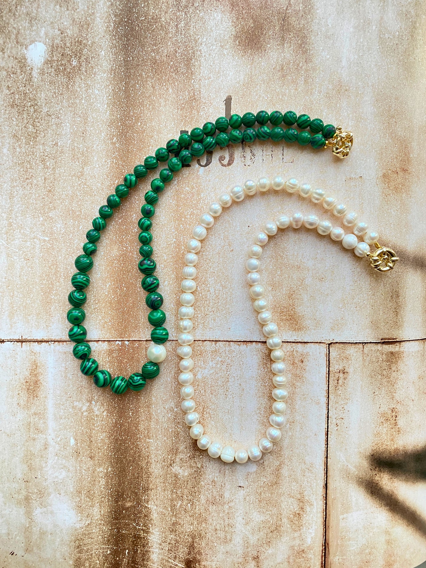 MALACHITE & PEARL Necklace