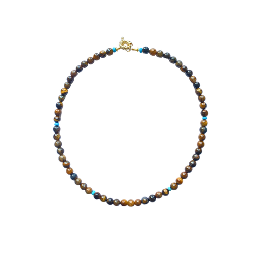TIGER EYE & TURQUOISE Necklace