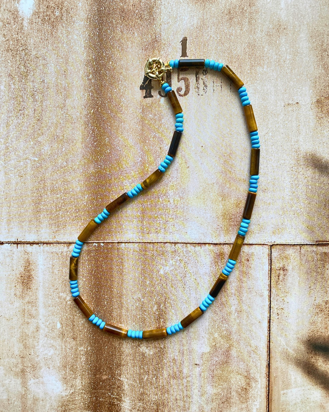 TURQUOISE & TIGER EYE Necklace