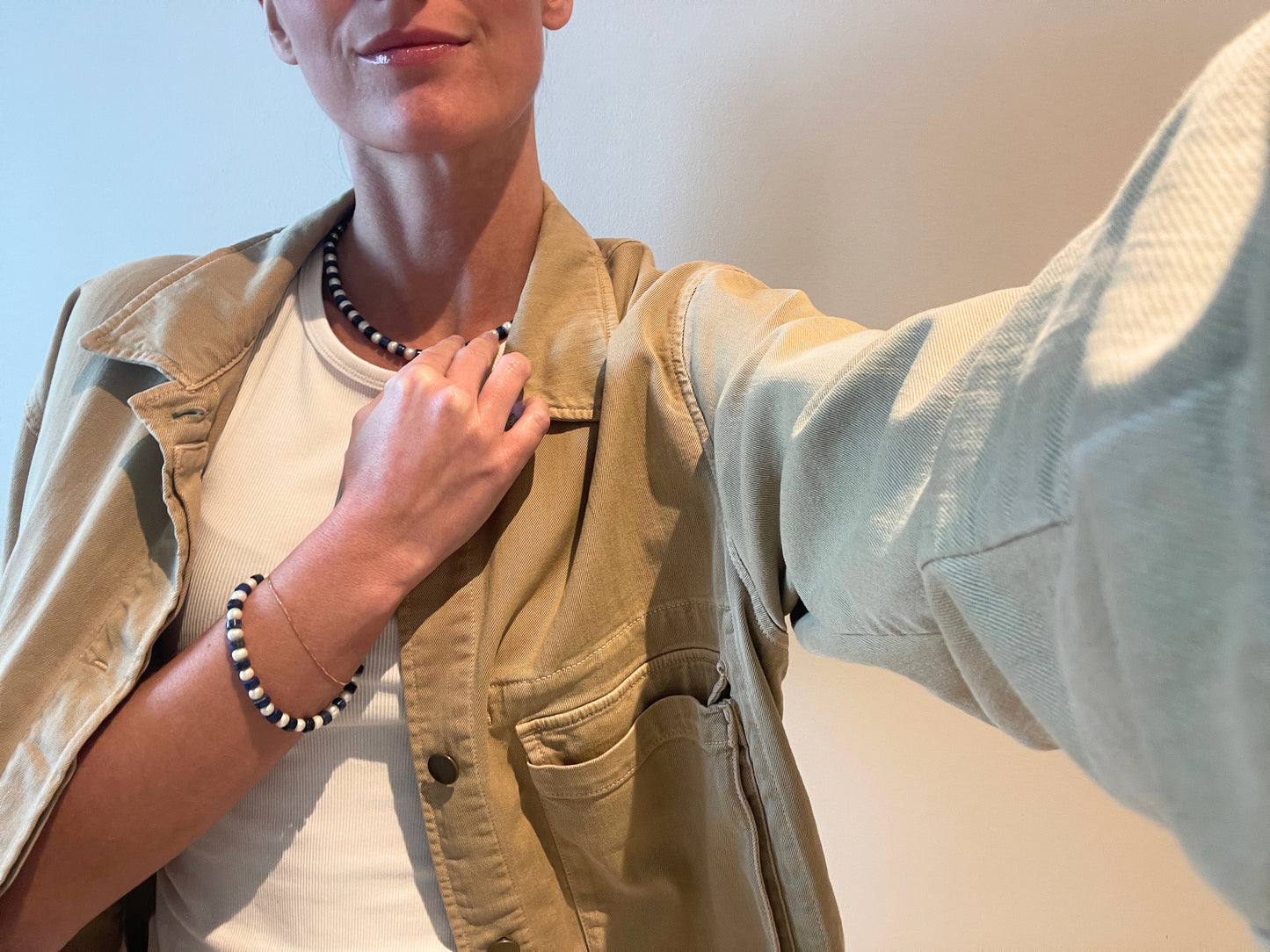 LAPIS & PEARL Necklace