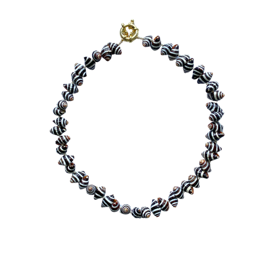 NATURAL ZEBRA SHELL Necklace