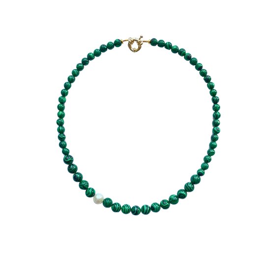 MALACHITE & PEARL Necklace