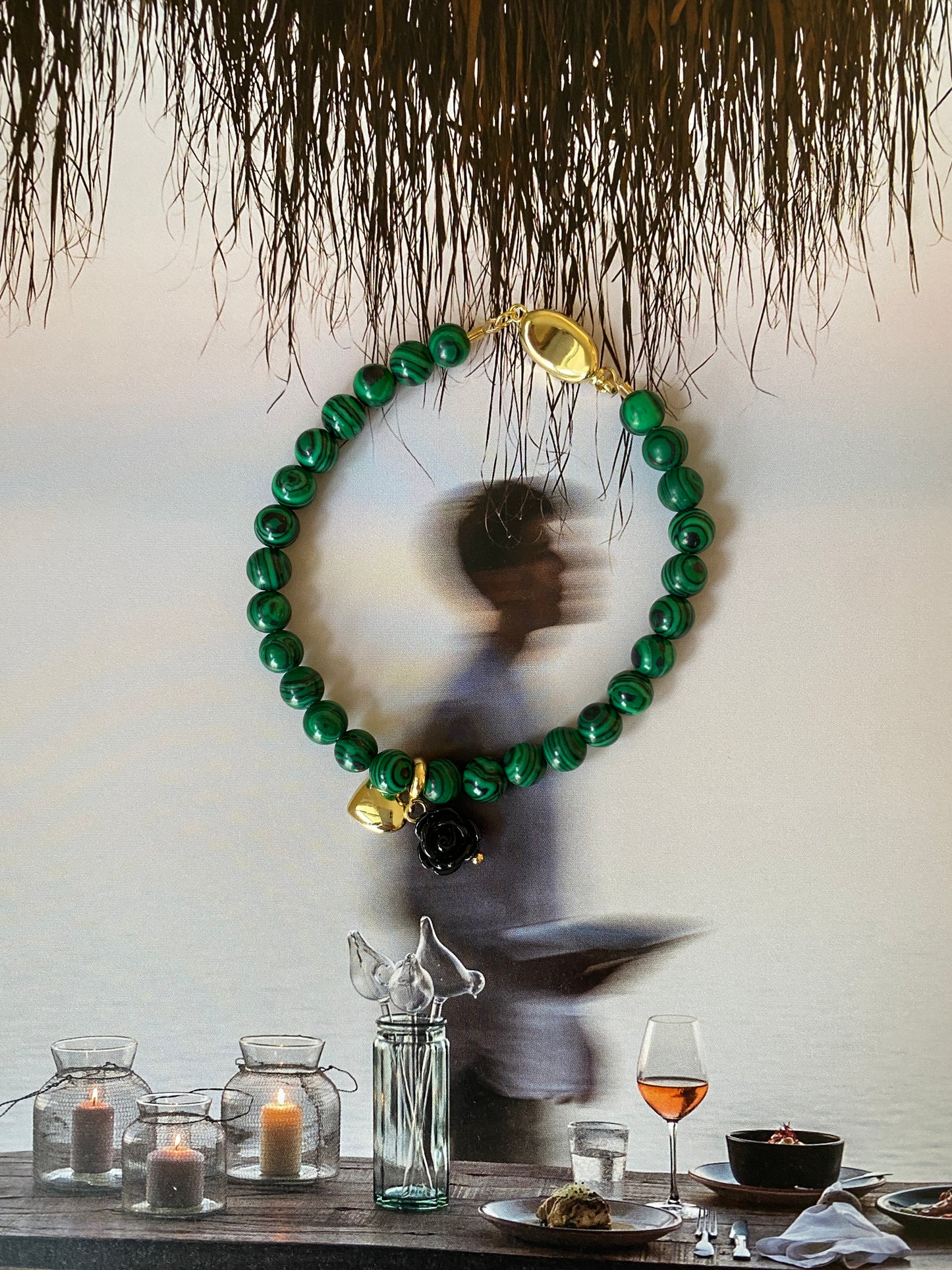 MALACHITE CHARMS Bracelet