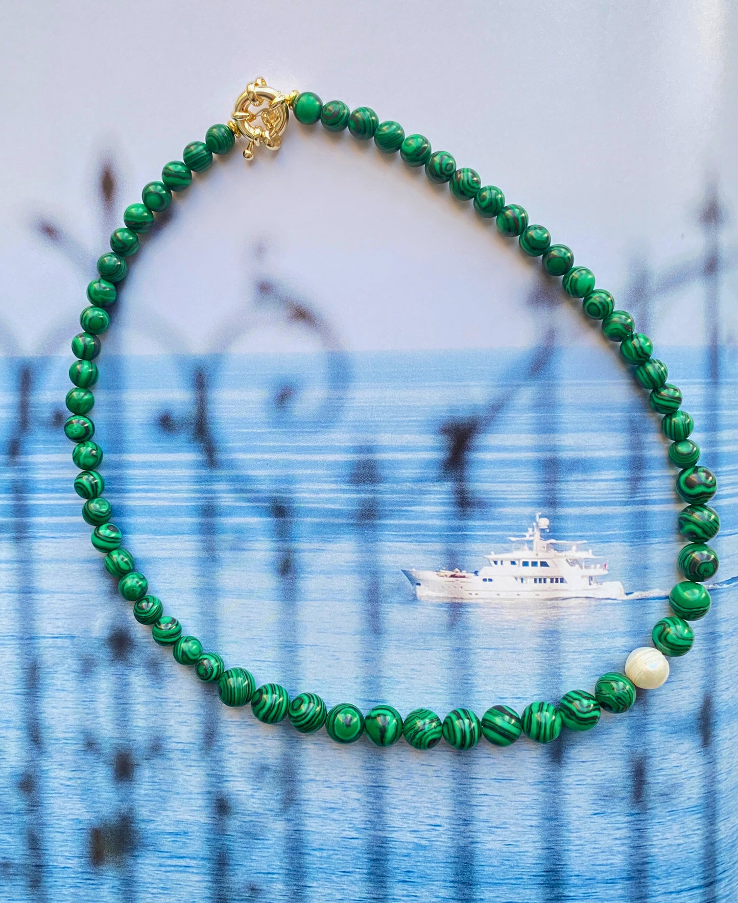 MALACHITE & PEARL Necklace