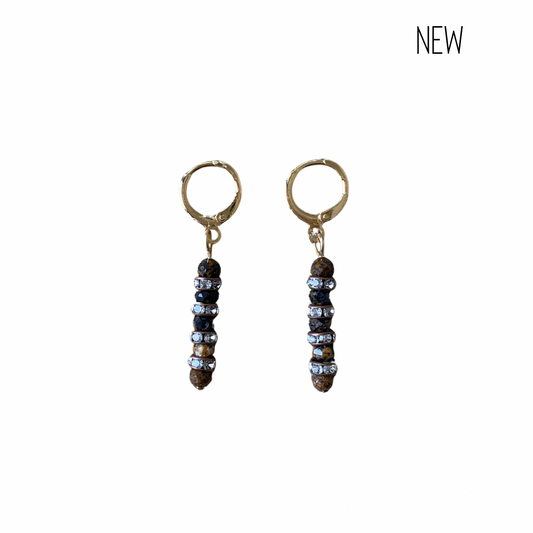 Earrings TIGER EYE