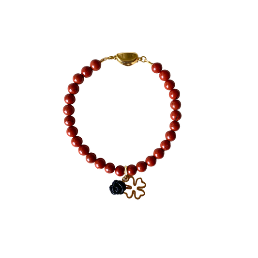 RED JASPER CHARMS Bracelet