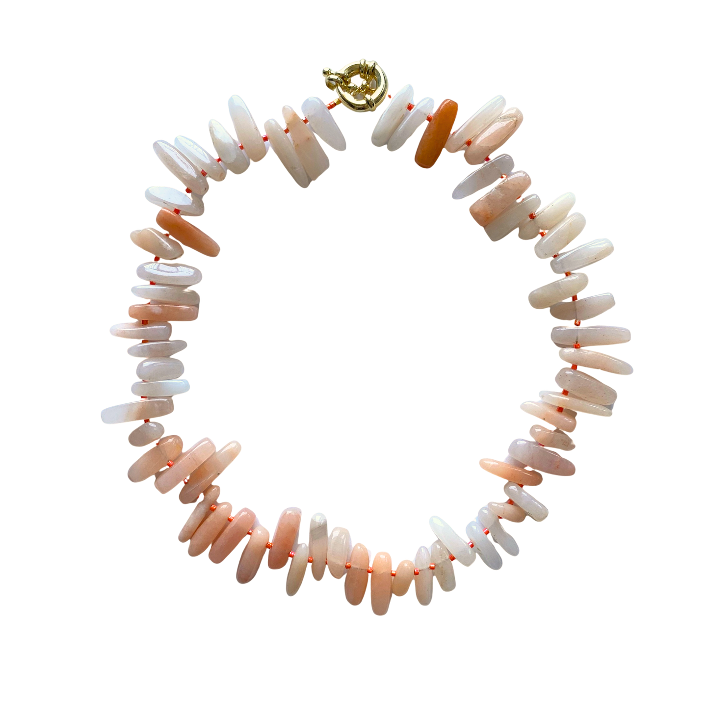 ROSE QUARTZ TEARDROP GEMSTONE Necklace