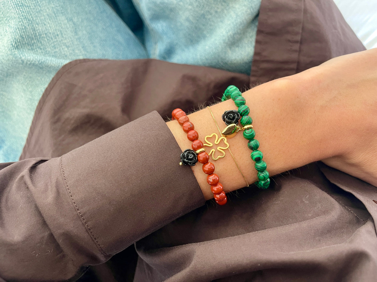 MALACHITE CHARMS Bracelet