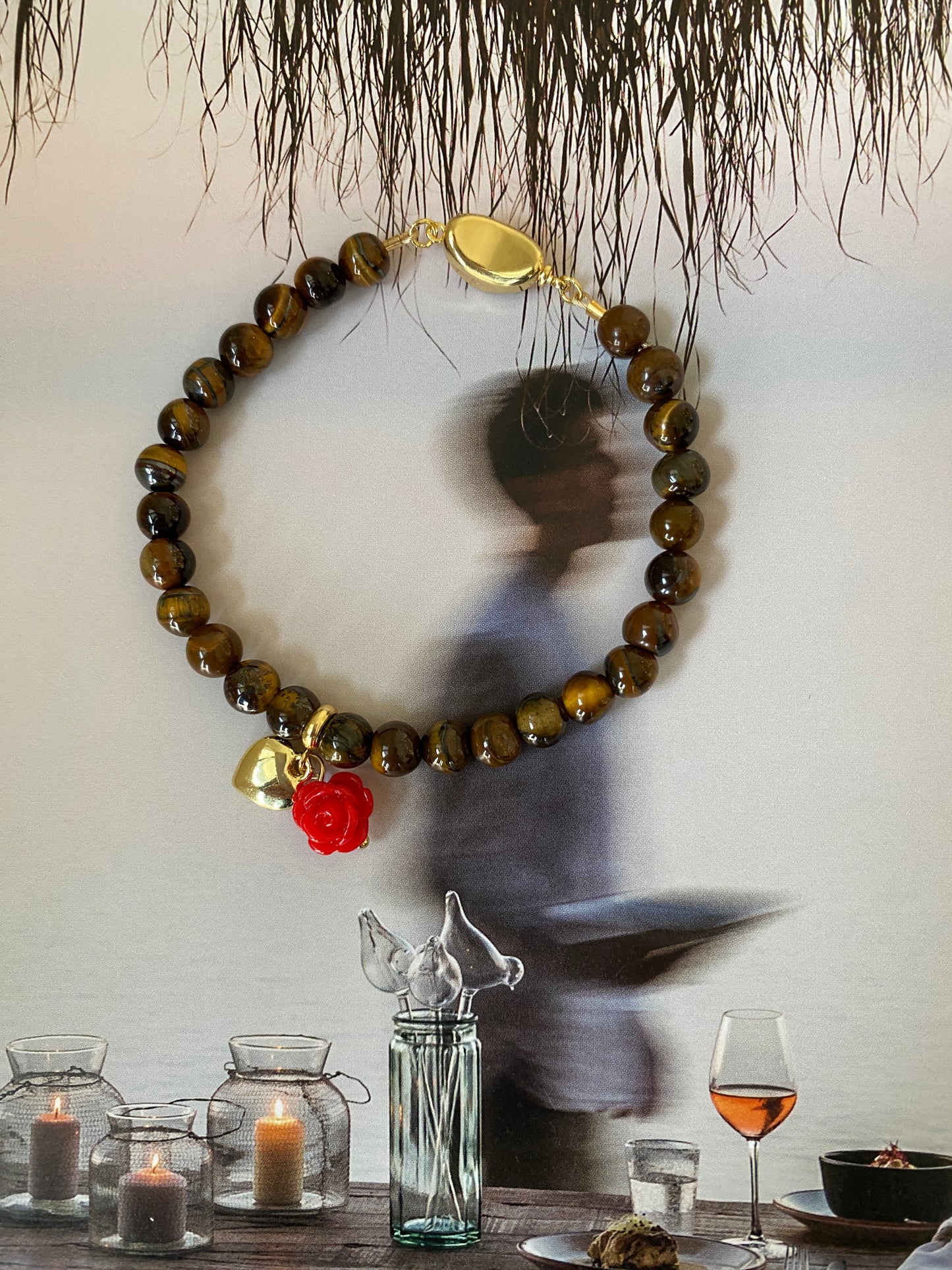 TIGER EYE CHARMS Bracelet