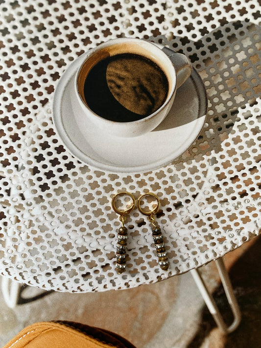 Earrings TIGER EYE