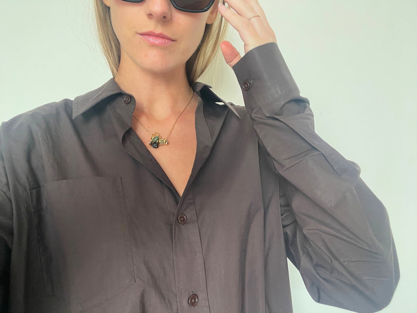 HAPPY CHARMS AGATE Necklace, green