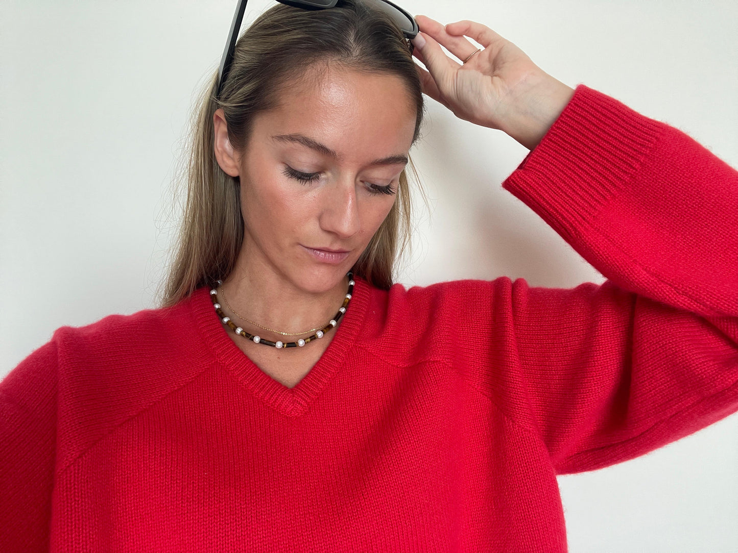 PEARL TIGER EYE MIKADO Necklace