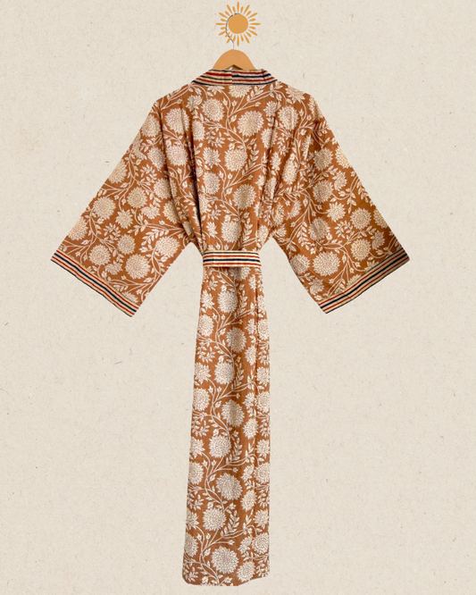 KIMONO FLORAL beige