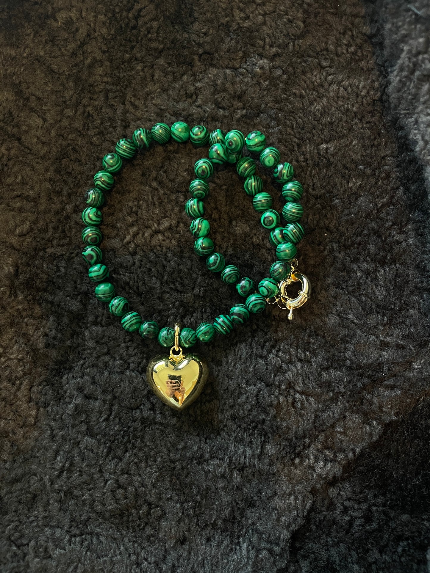 MALACHITE HEART Necklace
