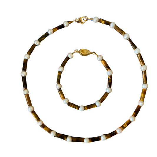 PEARL TIGER EYE MIKADO Set