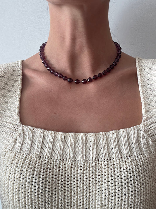 Necklace BOHO-CHIC, Aubergine