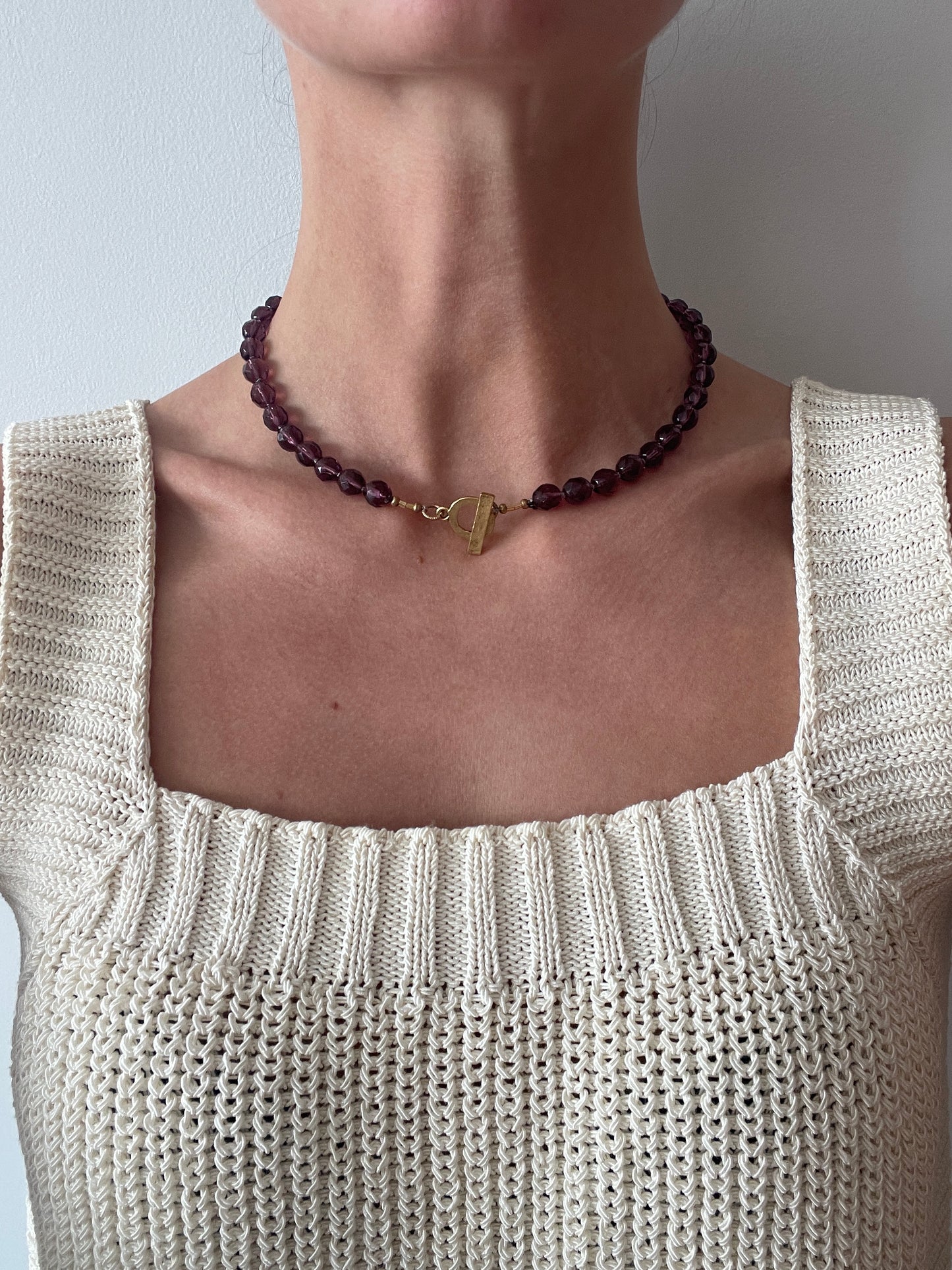 Necklace BOHO-CHIC, Aubergine