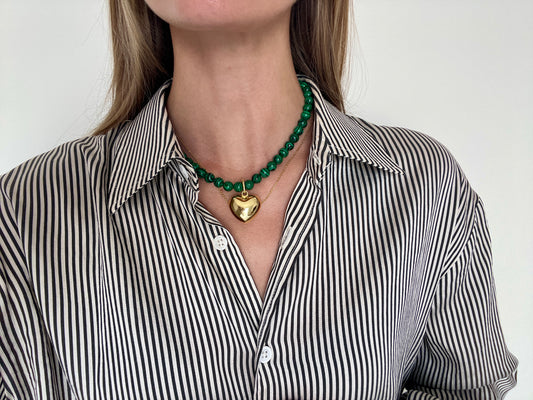 MALACHITE HEART Necklace