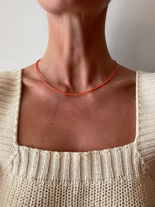 Necklace ORANGE SPLASH