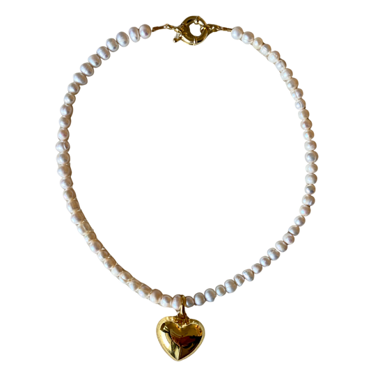 PEARL HEART Necklace