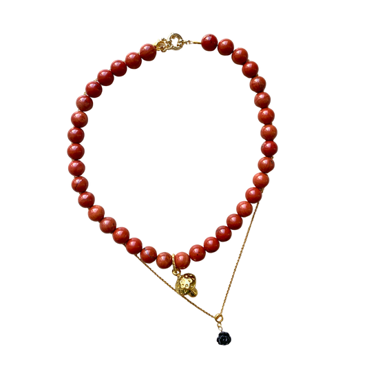 RED JASPER & BLACK ROSE FAIRY TALE Set