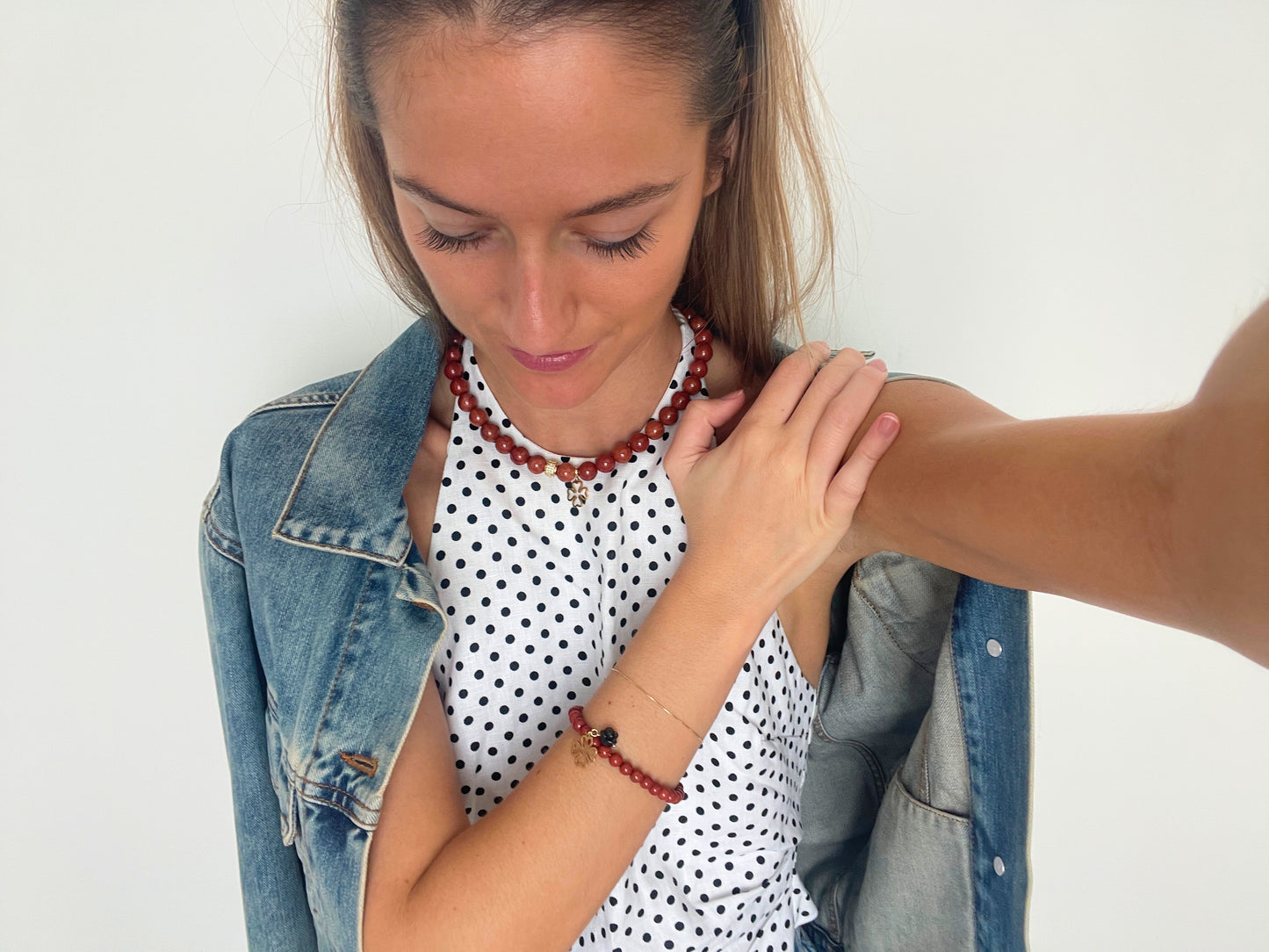 RED JASPER bold Necklace