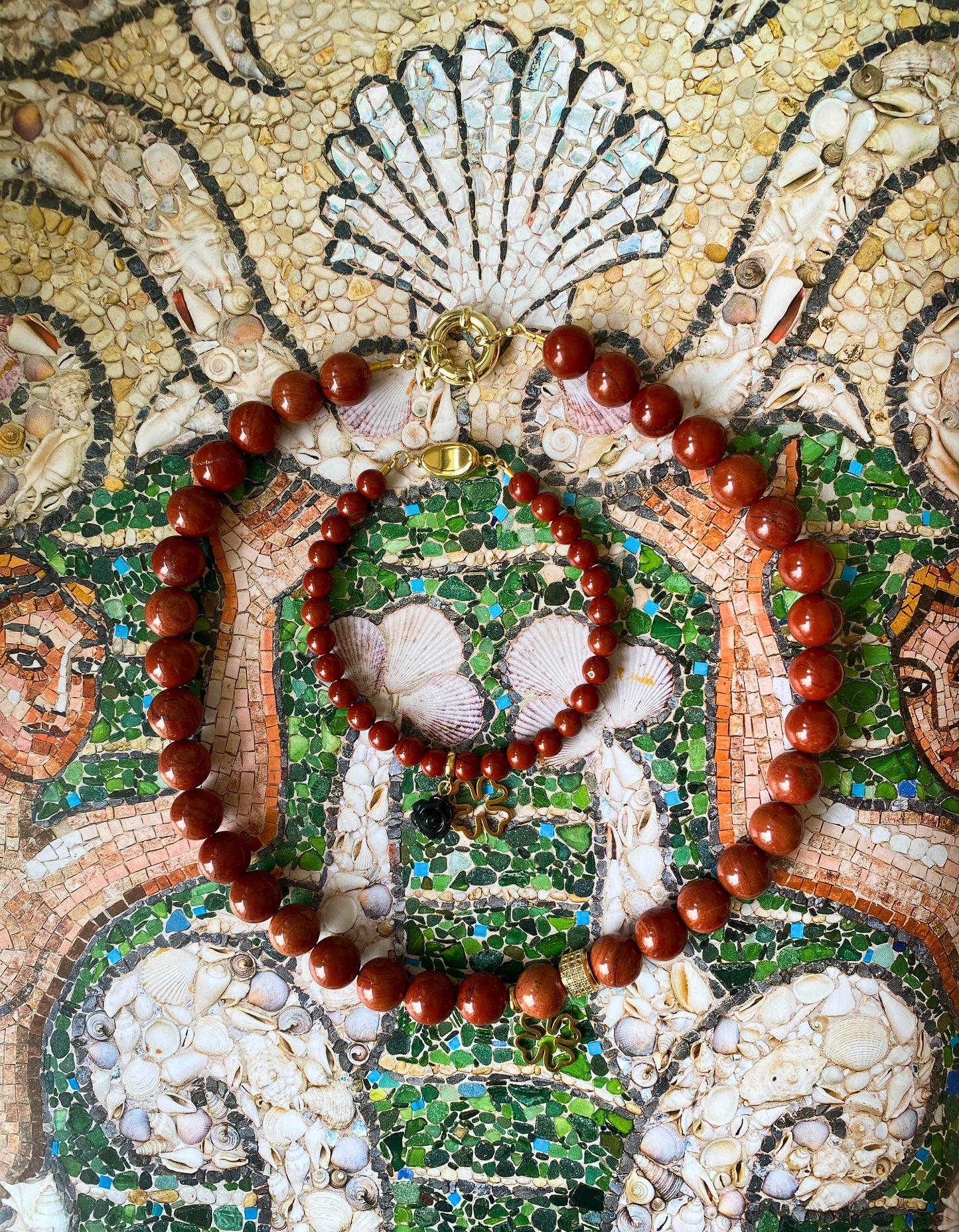 RED JASPER bold Necklace