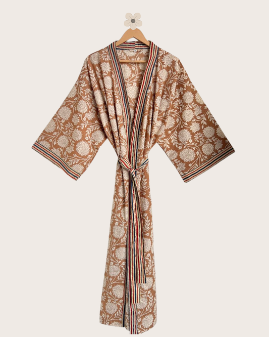 Kimono beige FLORAL