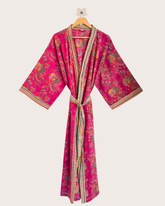 Kimono fuchsia FLORAL