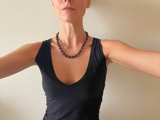 TIGER EYE STATEMENT Necklace