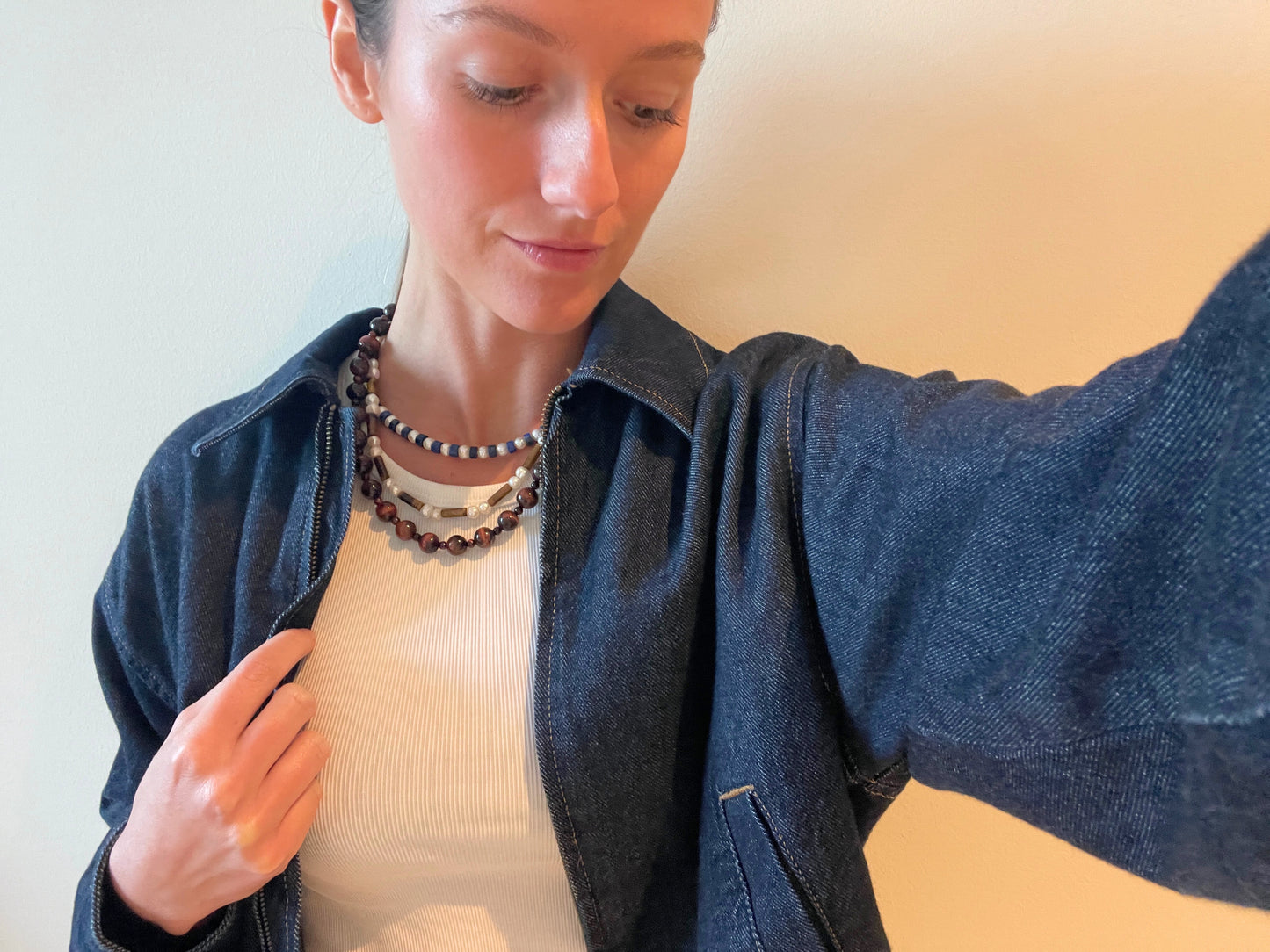 LAPIS & PEARL Necklace