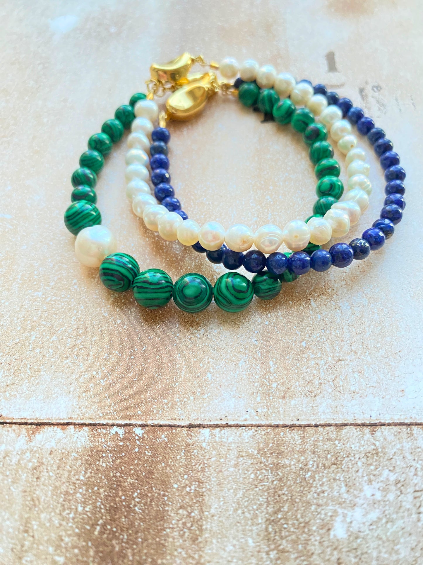 MALACHITE & PEARL Bracelet