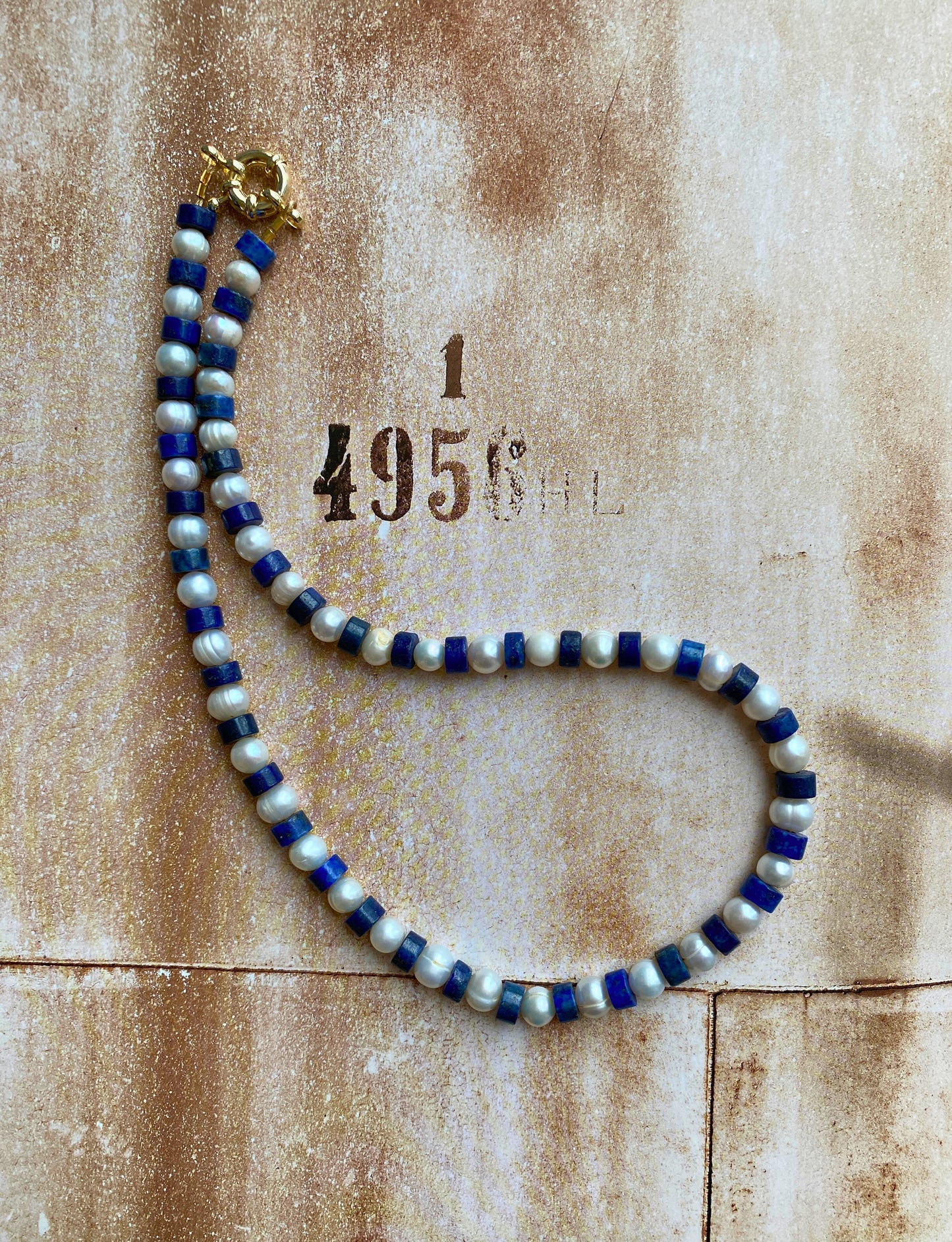 LAPIS & PEARL Necklace