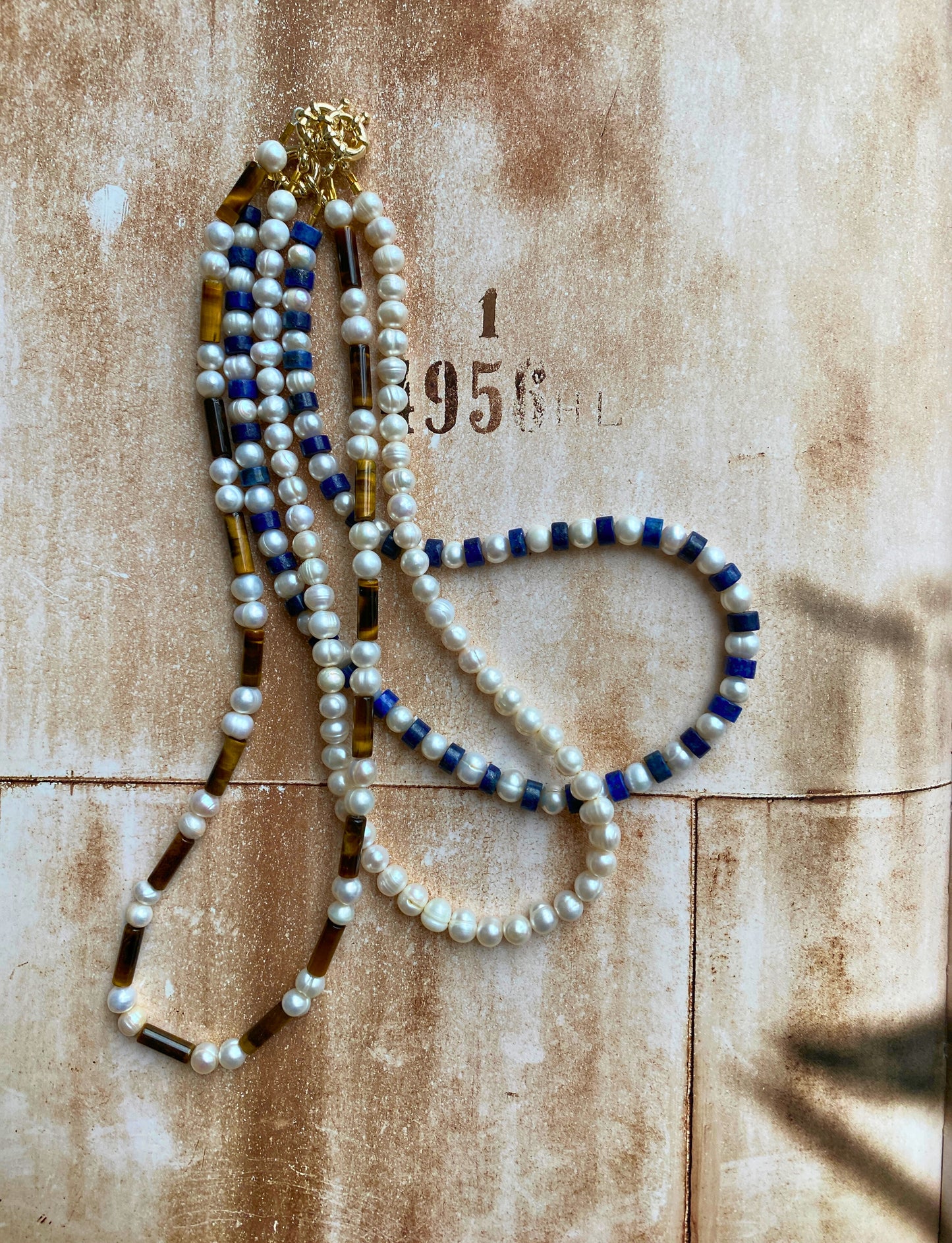 PEARL TIGER EYE MIKADO Necklace