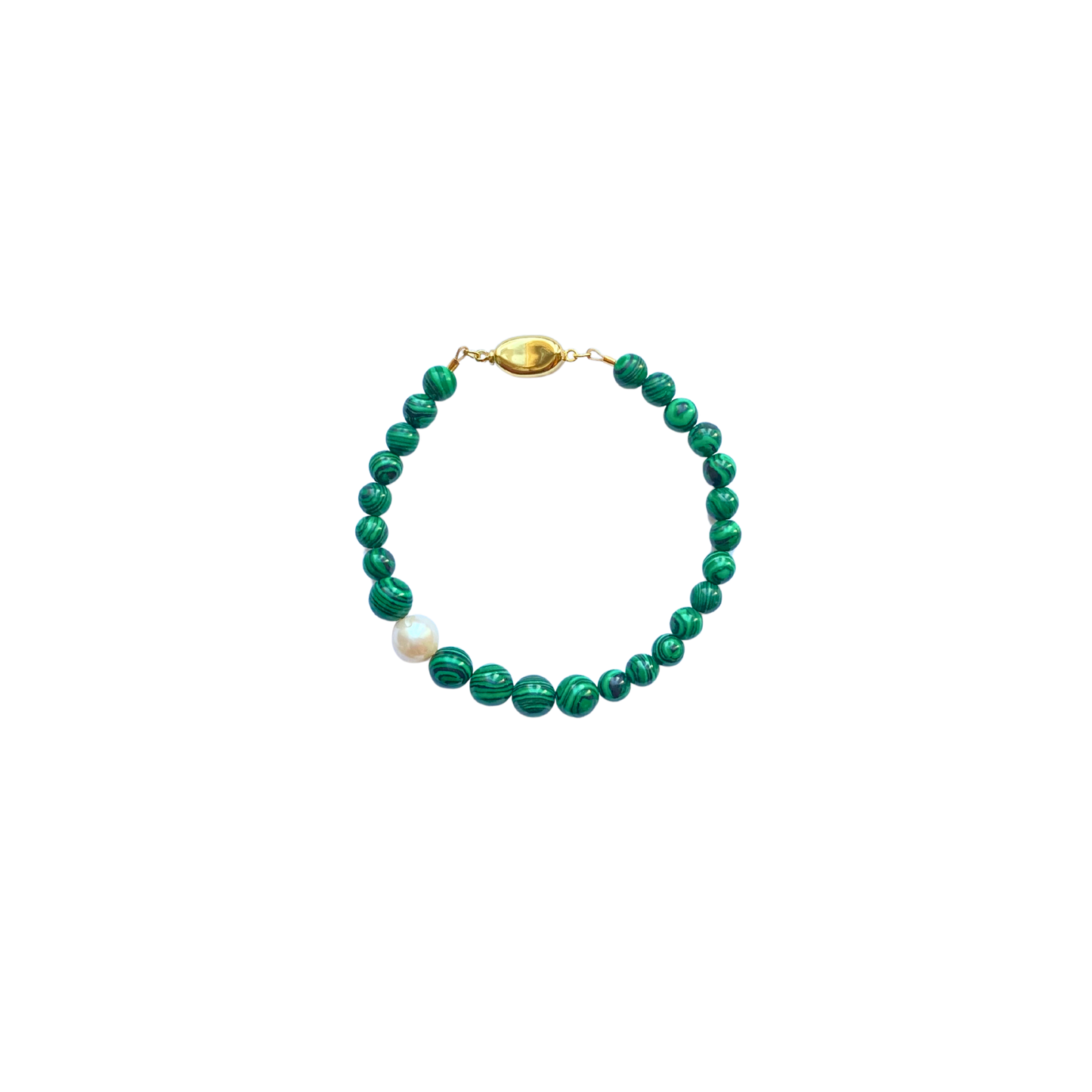 MALACHITE & PEARL Bracelet